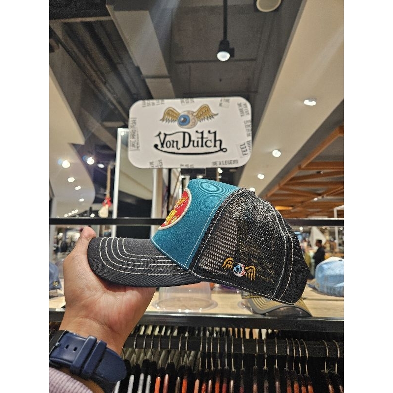 Von Dutch トラッカーキャップ グレー/緑（Jual Von Dutch Cap