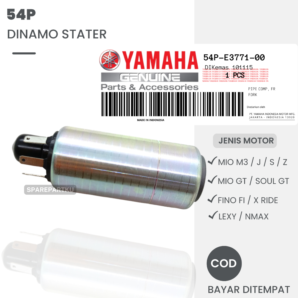 YAMAHA -6440Ⅱ Jual (54P) DINAMO STATER ASSY MIO M3, MIO J, MIO GT, SOUL GT, FINO