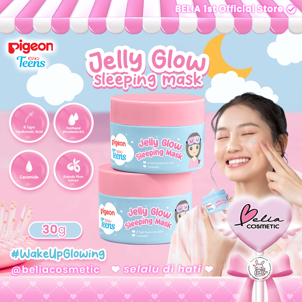 Jual BELIA PIGEON TEENS JELLY GLOW SLEEPING MASK 30G | Sleeping Mask ...