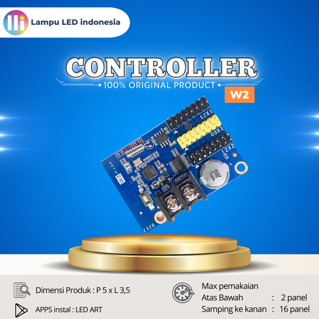Jual CONTROLLER CARD RUNNING TEXT THD W2 ONLY WIFI | Shopee Indonesia