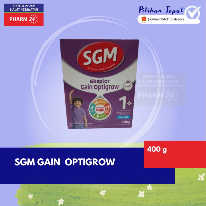 Jual SGM Eksplor Gain Optigrow 1+ (400 Gr) | Shopee Indonesia
