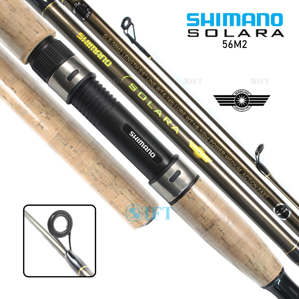 Joran SHIMANO SOLARA 165 180 195 210 CM Aeroglass Spinning Galapung  Galatama Mas Sungai Danau 2024