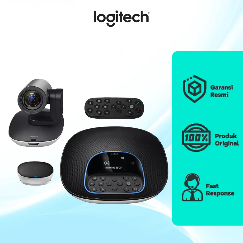 Jual Logitech VC Camera Group Video Conferencing System - Garansi 2 ...