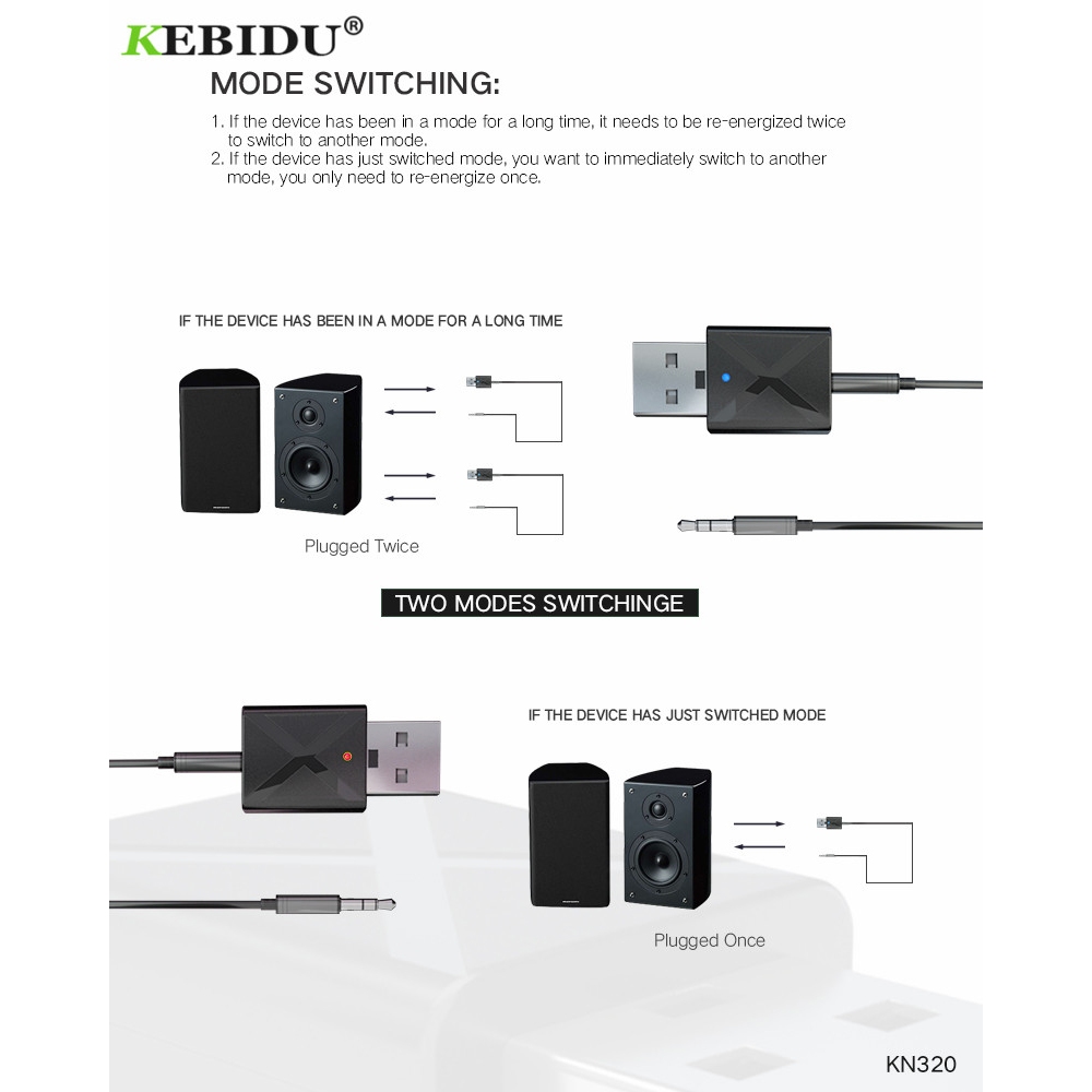 Jual Kebidu USB Dongle HiFi Audio Transmitter & Receiver Bluetooth 5.0 ...