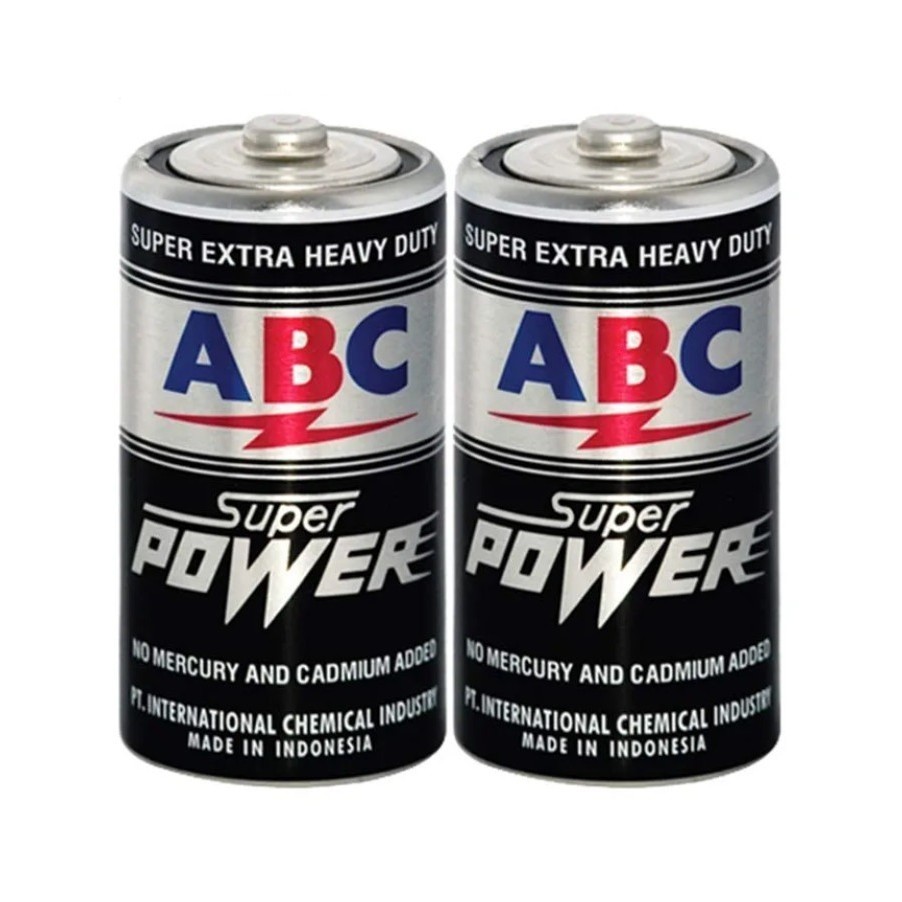 Jual Baterai ABC Sedang Size C Warna Hitam ( 1 Set Isi 2 Pcs ) | Shopee ...