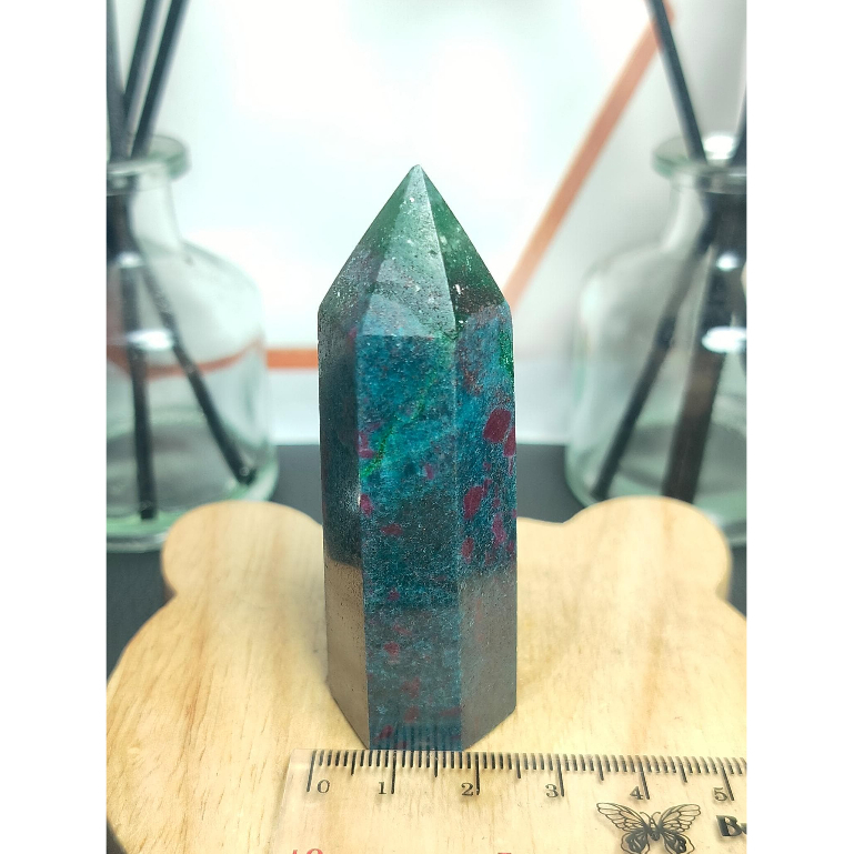Jual Natural Stone Tower Ruby With Kyanite Point UV Reactive (3 ...