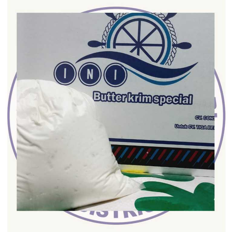 Jual INI BUTTER CREAM HITAM VANILA SUSU,TUTY FRUTI DAN MERAH 500GRAM ...