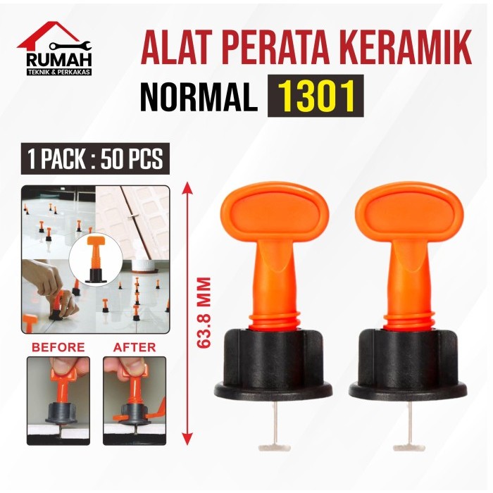 Jual ALAT PASANG PERATA KERAMIK NORMAL (1301) 1 PAK ISI 50 PCS | Shopee ...