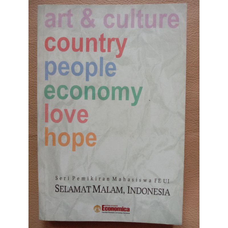 Jual Buku Seri Pemikiran Mahasiswa FE UI SELAMAT MALAM INDONESIA ...