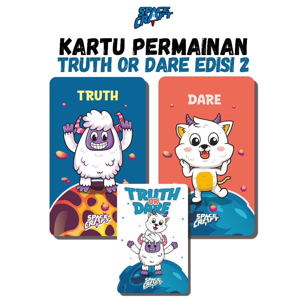 Jual Kartu Truth or Dare Monster Edition | 50 Kartu Tantangan ...