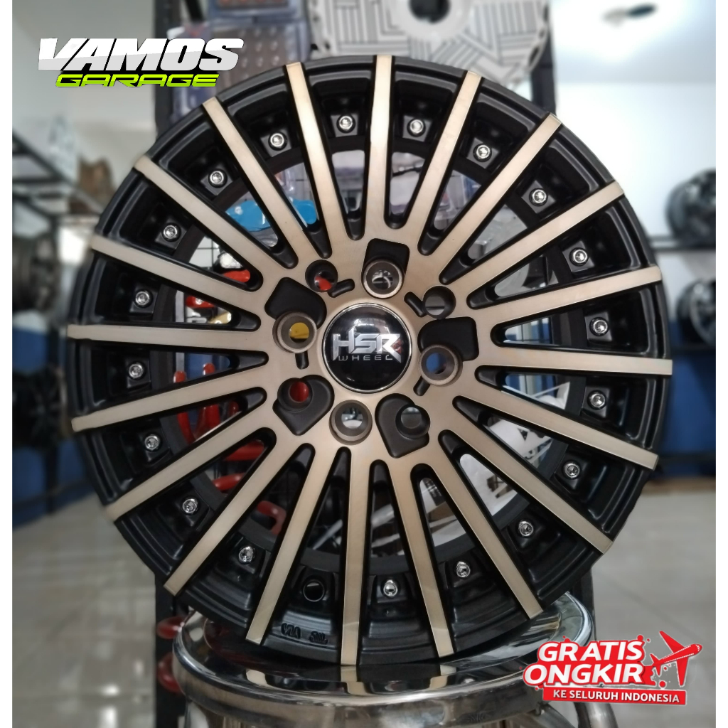 Jual VELG MOBIL RACING RING 14 TANDAM HSR R14 UNTUK AYLA BRIO WULING ...