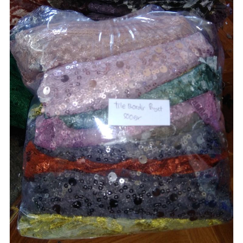 Jual perca tile bordir Payet per 500g | Shopee Indonesia