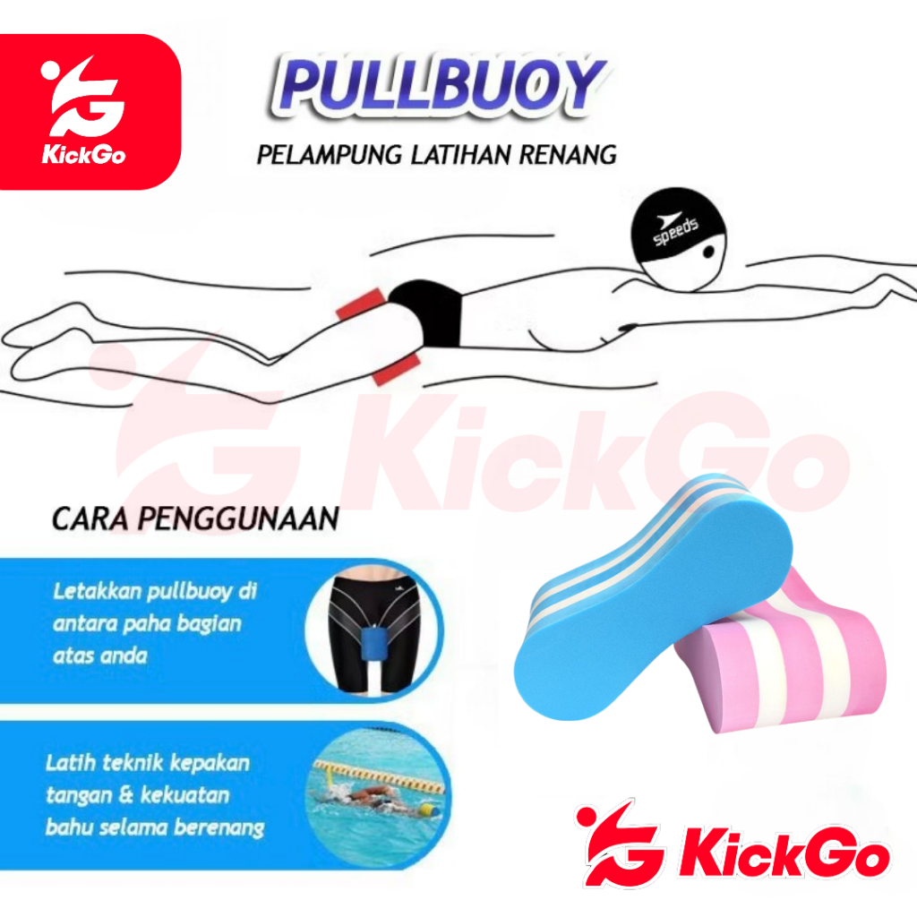 Jual KickGo Pullboy Pelampung Renang Jepit Paha Sponge Latihan Berenang ...