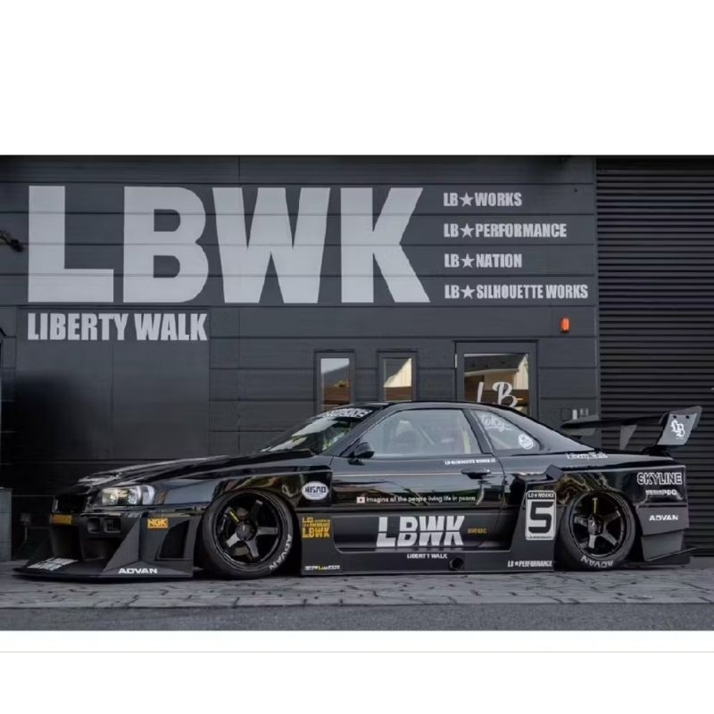 Jual Street Weapon LBWK Nissan Skyline R34 #LB Super Silhouette Open ...
