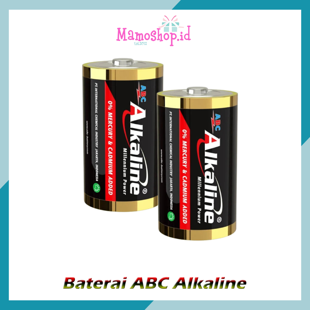 Jual Baterai Abc Alkaline Tipe D R20 isi 2 buah | Shopee Indonesia