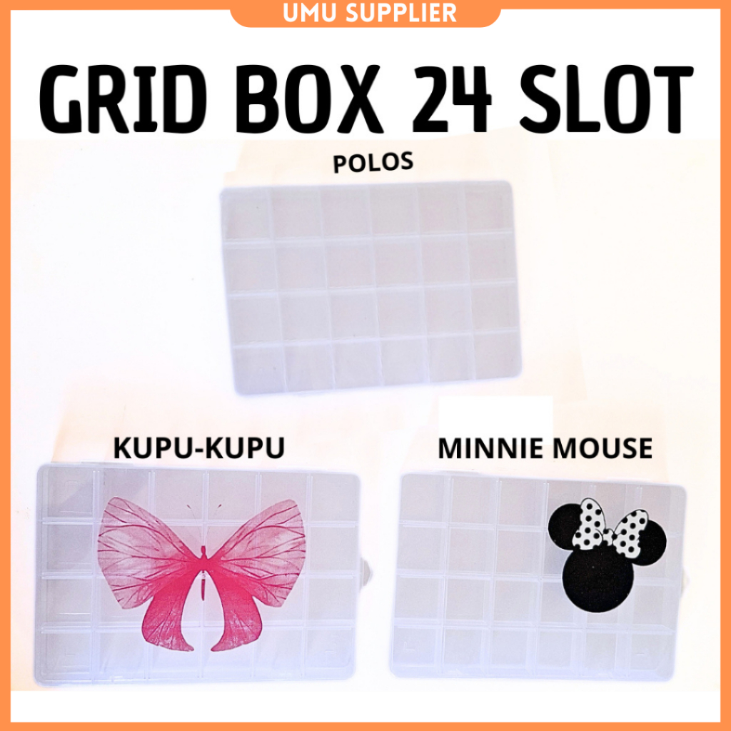Jual (UMU SUPPLIER) SANJI GRID BOX 24 SLOT PERMANEN SEKAT KOTAK ...
