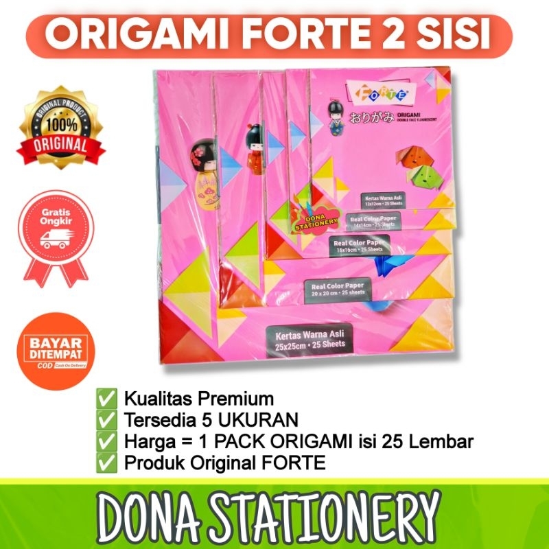 Jual Origami Forte 2 Warna | Origami Forte Murah | Origami Warna-warni ...