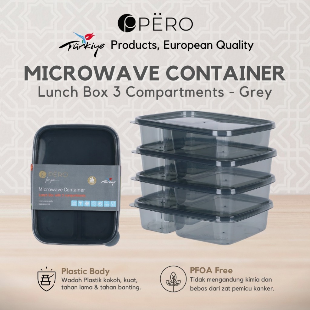 Jual [New Product] Pero Miso Microwave Container Lunch Box 3 ...