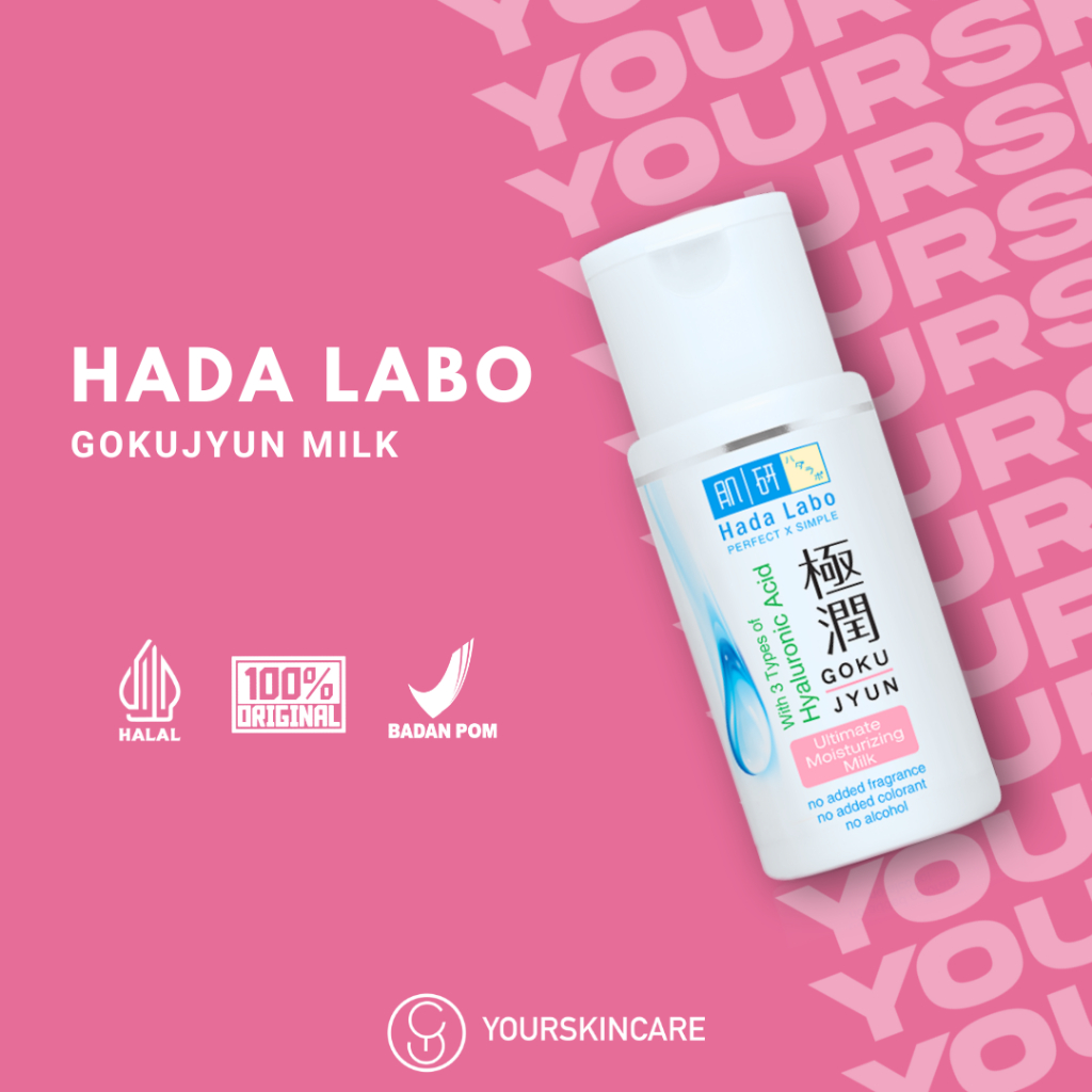 Jual Hada Labo Gokujyun Ultimate Moisturizing Milk 100ml [PUTIH-PINK ...