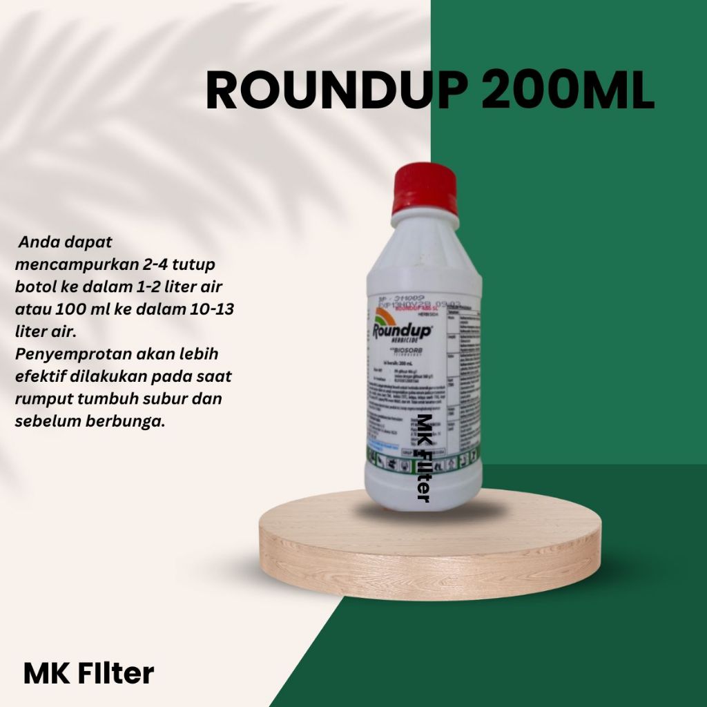 Jual Roundup 200ml (Asli) - Racun rumput ampuh 200ml | Shopee Indonesia