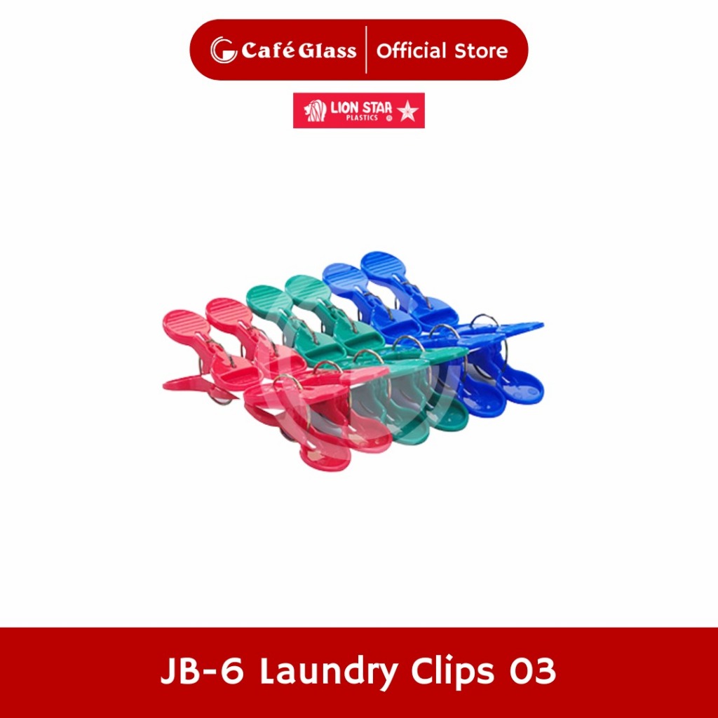 Jepitan Baju Plastik 1 Lusin Jb-6 Laundry Clips 03 Lion Star