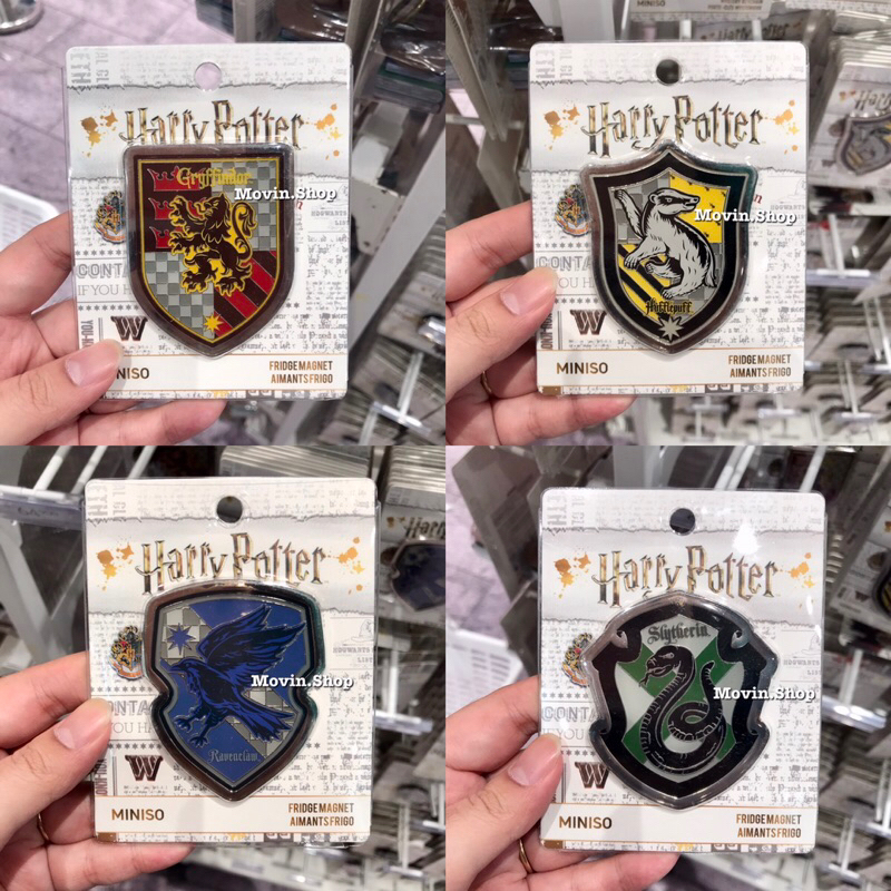 MINISO Harry Potter 冷蔵庫マグネット 9点セット Jual MINISO x Harry Potter Metal, Paper, Plush & PVC Fridge Magnet