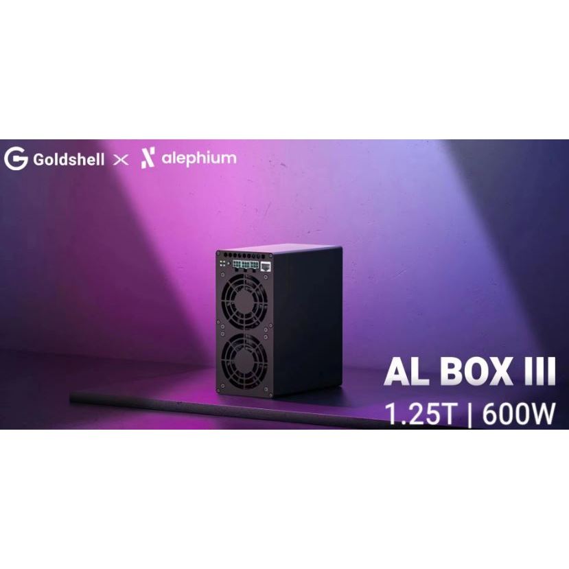 Jual Mesin Mining - New Goldshell AL BOX Ⅲ ALPH (Alephium) Miner 1250Gh ...