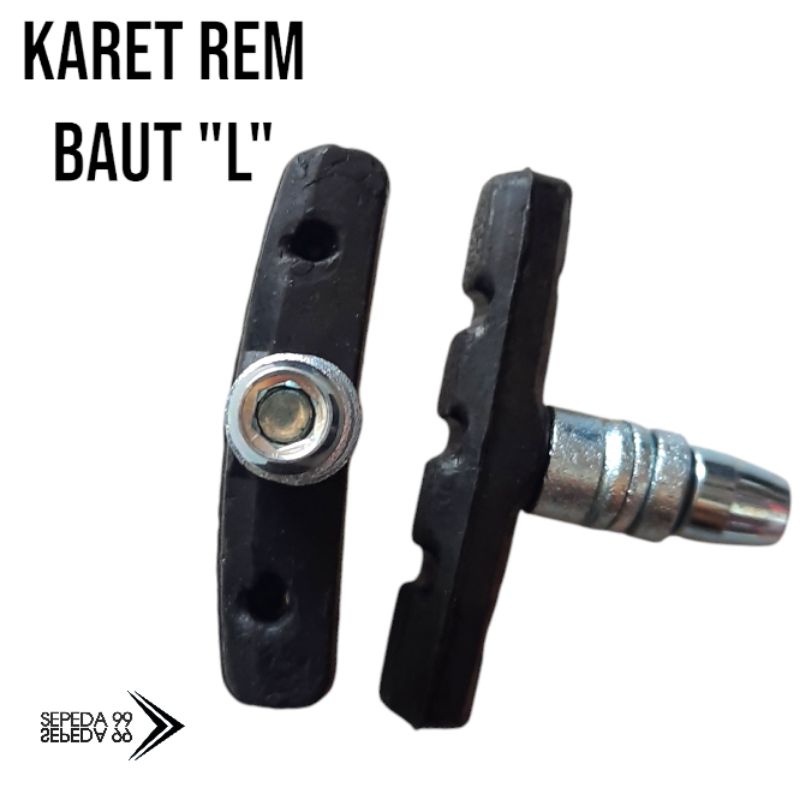 Jual kampas rem sepeda model baut L ( HARGA 1 PASANG ) | Shopee Indonesia