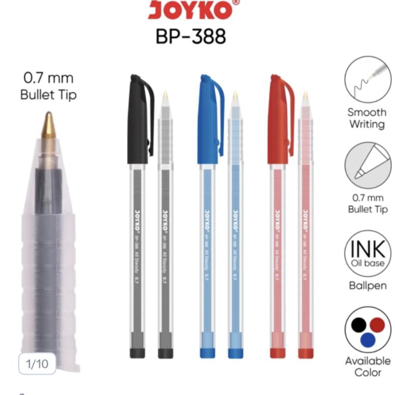 Jual Pena All Steandy 0,7mm Joyko bp-388 (1pcs) | Shopee Indonesia