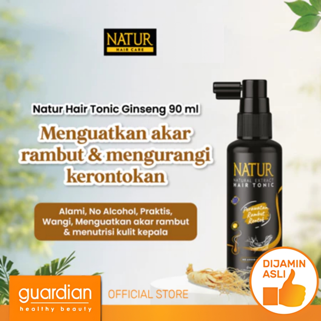 Jual Natur Hair Tonic Ginseng 90Ml - Tonik Rambut Rontok / Anti Hair ...