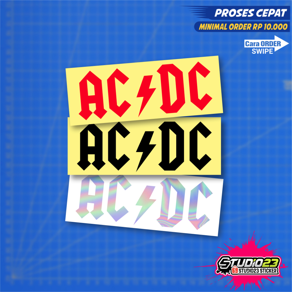 Jual Stiker ACDC Cutting Sticker AC/DC | Shopee Indonesia