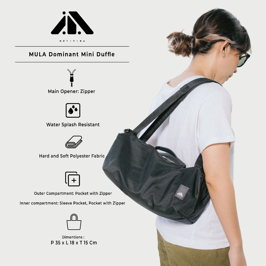 Jual Motiviga Tas Totebag Jinjing Unisex Mula Mini Duffle Dominant ...