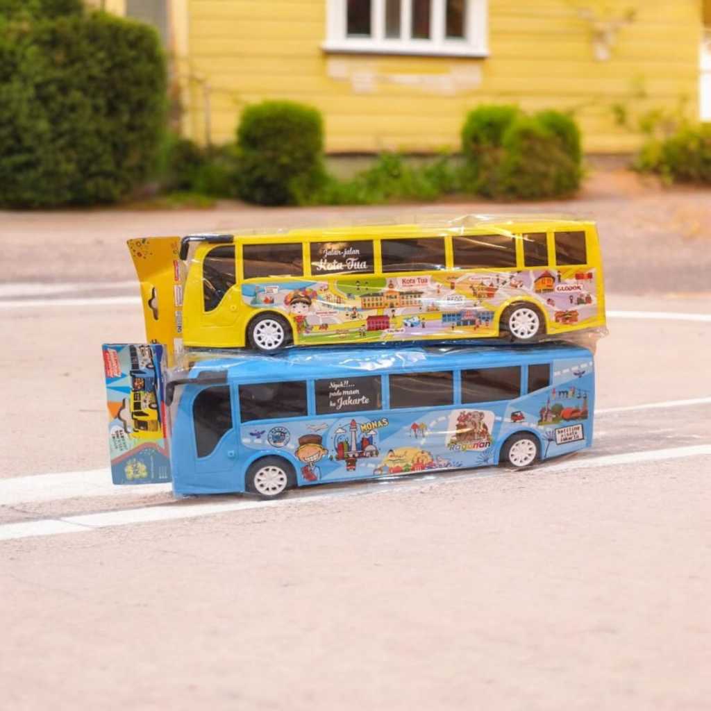 Jual Mainan Kendaraan Bus Wisata Jakarta Monas RKC | Shopee Indonesia