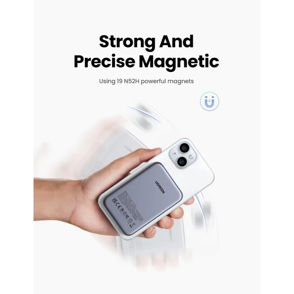 UGREEN Power Bank Qi2 10.000mAh Magsafe Wireless Fast Charging 15W 45763