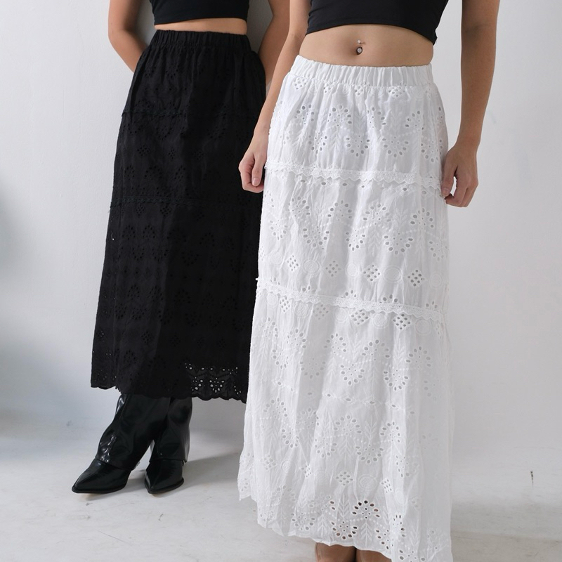 Rok Panjang Veil Black