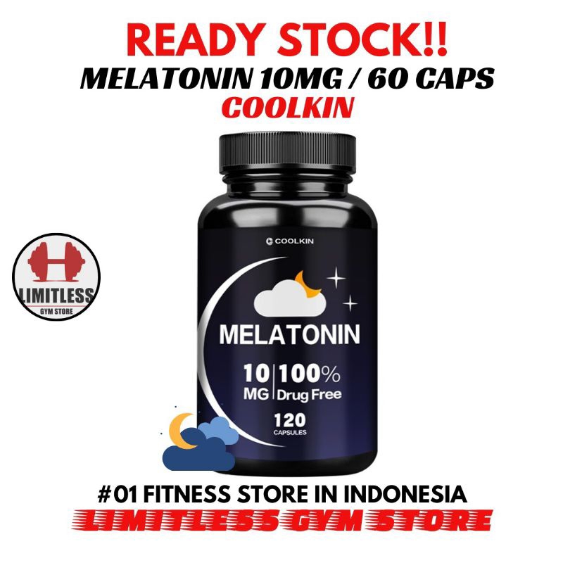 Jual Coolkin USA Melatonin 10mg - 120 Kapsul Suplemen Bantu Tidur Relax ...