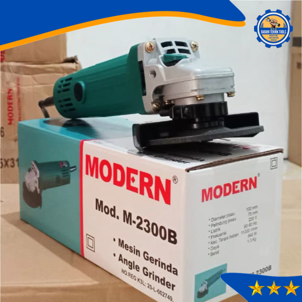 Jual MODERN M-2300 B Gerinda Tangan 4 Inch Angle Disc Grinder Gurinda ...