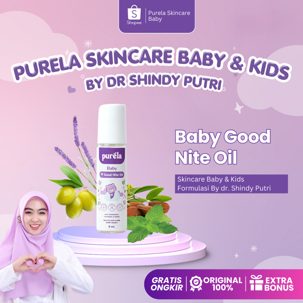 Jual PURELA Baby Good Nite Oil 8 Ml Baby Oil Minyak Pijat Bayi & Anak ...