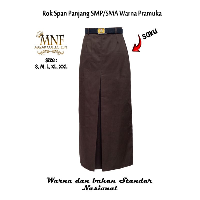 Jual Rok span panjang Pramuka belah depan SMP SMA | Shopee Indonesia