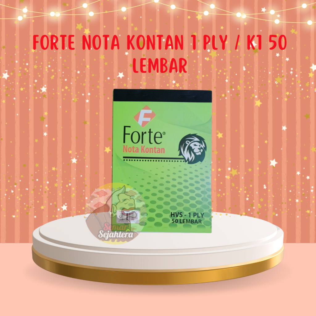 Jual [PCS] NOTA KONTAN FORTE 1 PLY / K1 50 LEMBAR | Shopee Indonesia