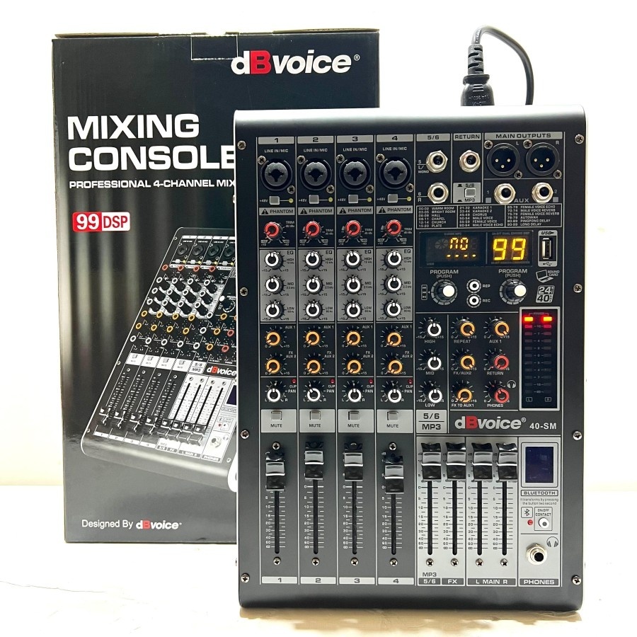 Jual Mixer dB Voice 40 SM Original 4 Channel mikser dbvoice 40SM 6 ...