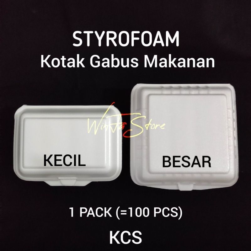 Jual Kotak Gabus Styrofoam Sterofoam Makanan Merk KCS Box Gabus Ayam ...
