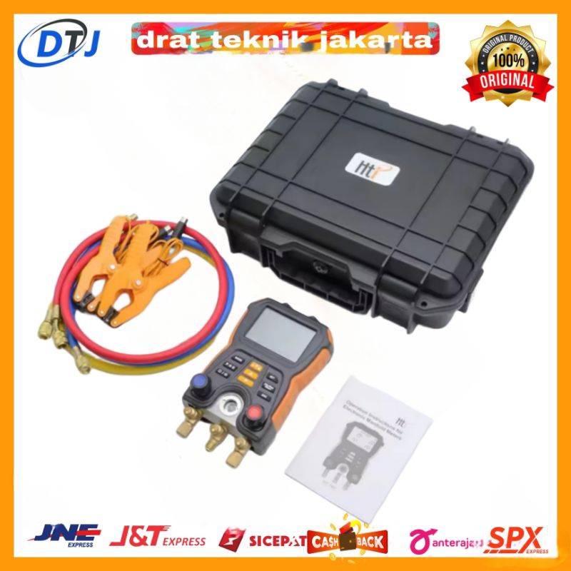 Jual HTI HT750 Digital Manifold Gauge Refrigerant Pressure Gauges