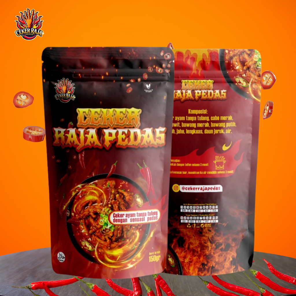 Jual Ceker Raja Pedas - Ceker Ayam Tanpa Tulang Pedas Gurih 150gr ...