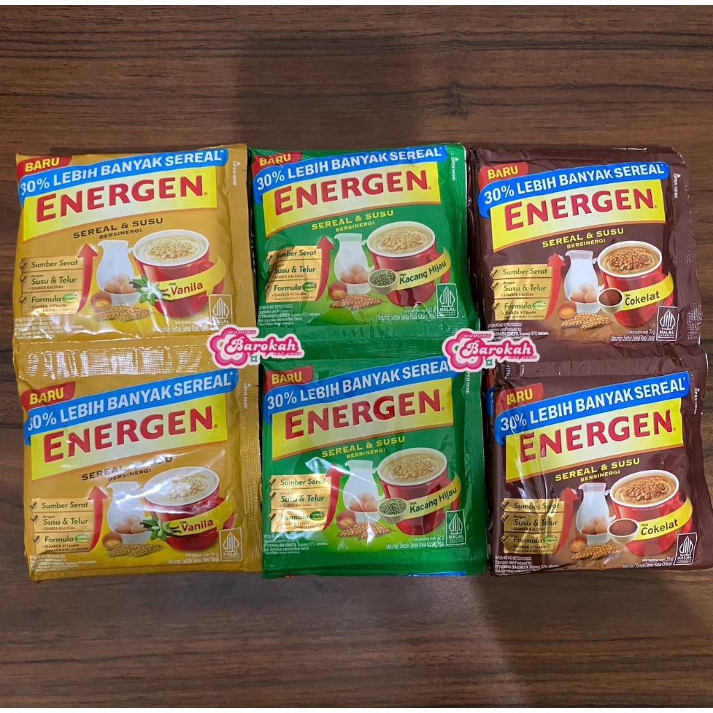 Jual Energen Vanilla/Coklat [1 Renceng 10 Sachet] 35gr | Shopee Indonesia