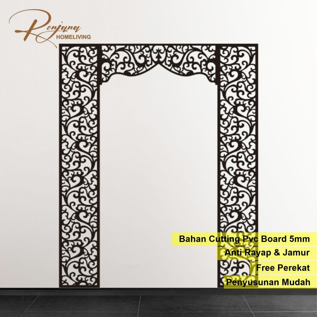 Jual Renjana Mihrab Mushola Rumah Ornamen Mushola dan Masjid Bahan PVC ...