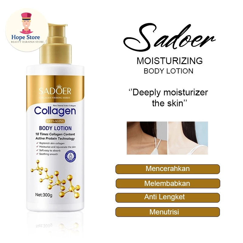 SADOER Hand Body 300gr Lotion Pemutih Badan Melembabkan Permanen | AutoStock