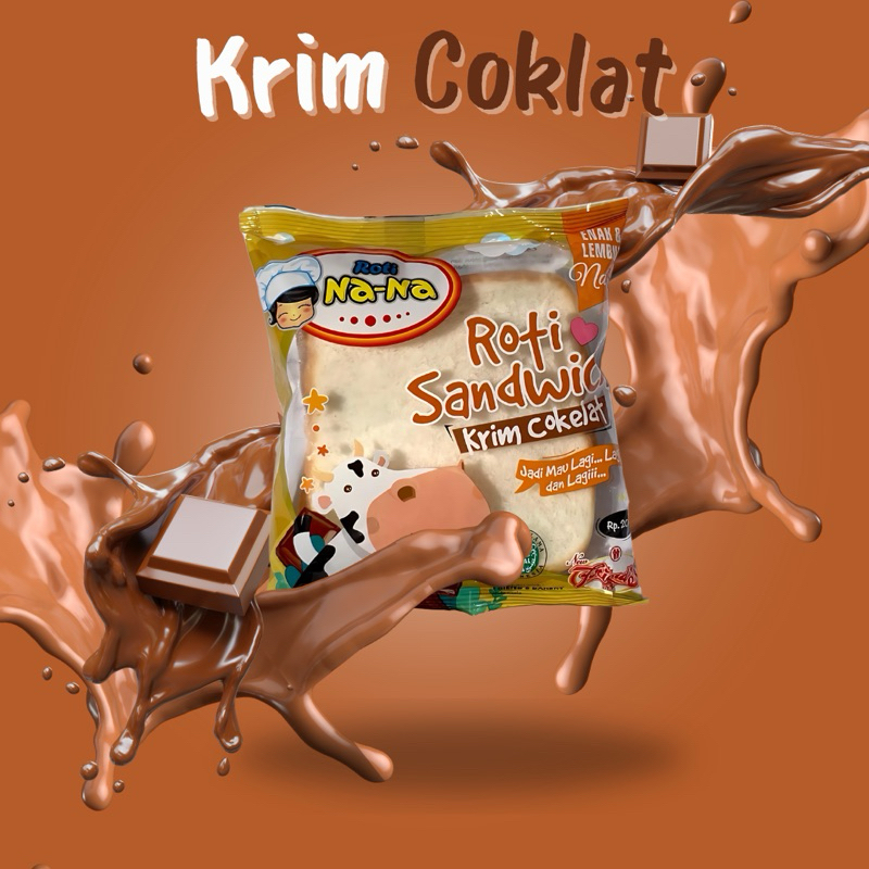 Jual Roti Nana Sandwich Rasa Coklat (BUNDLINGS 5 PCS) Roti Kemasan Aman ...