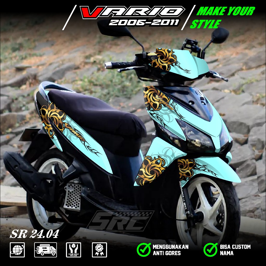 Jual Stiker Decal Full Body Vario CW 110 Karbu 2006 2007 2008 2009 2010 ...