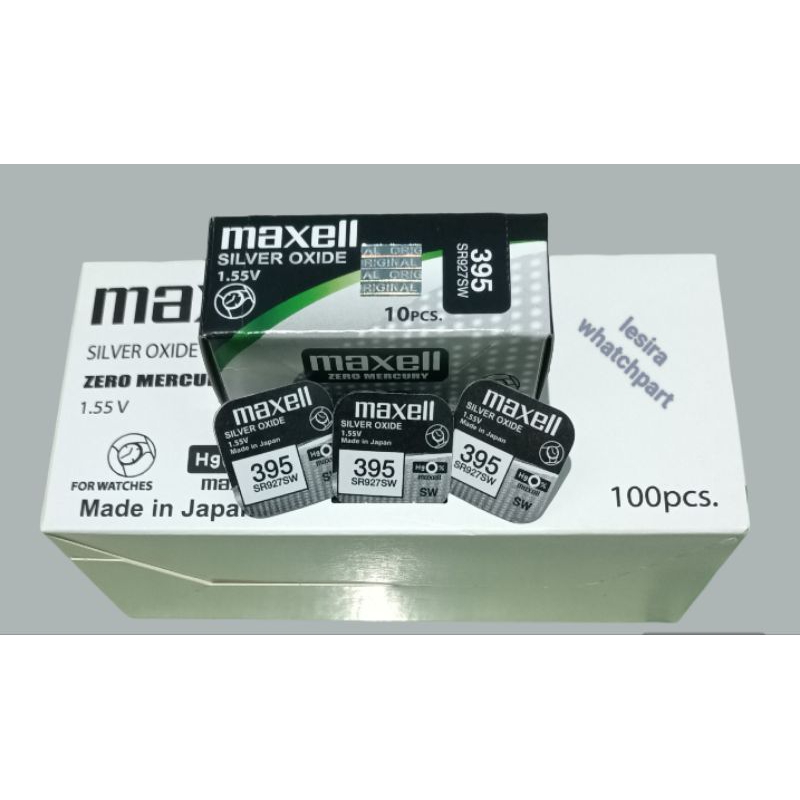 SR927SW 395 Maxell Battery Original Silver Oxide 1.55v SR927SW 395 Sold Per 1pack 5pcs/1piece - Foto 3